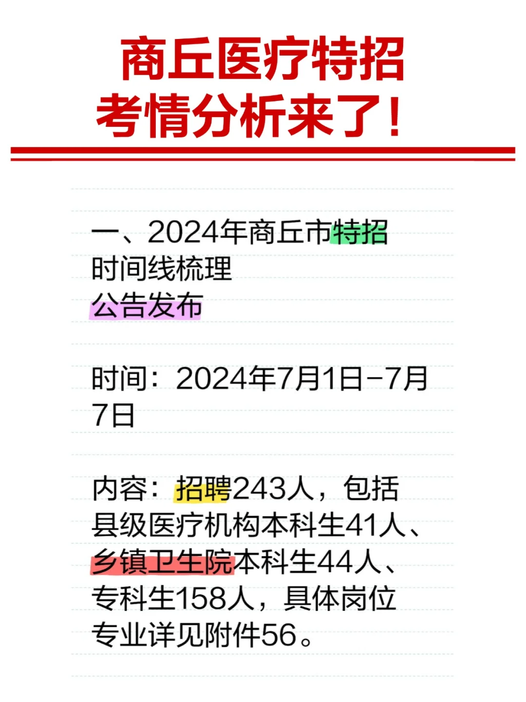 商丘医疗特招，看他看他