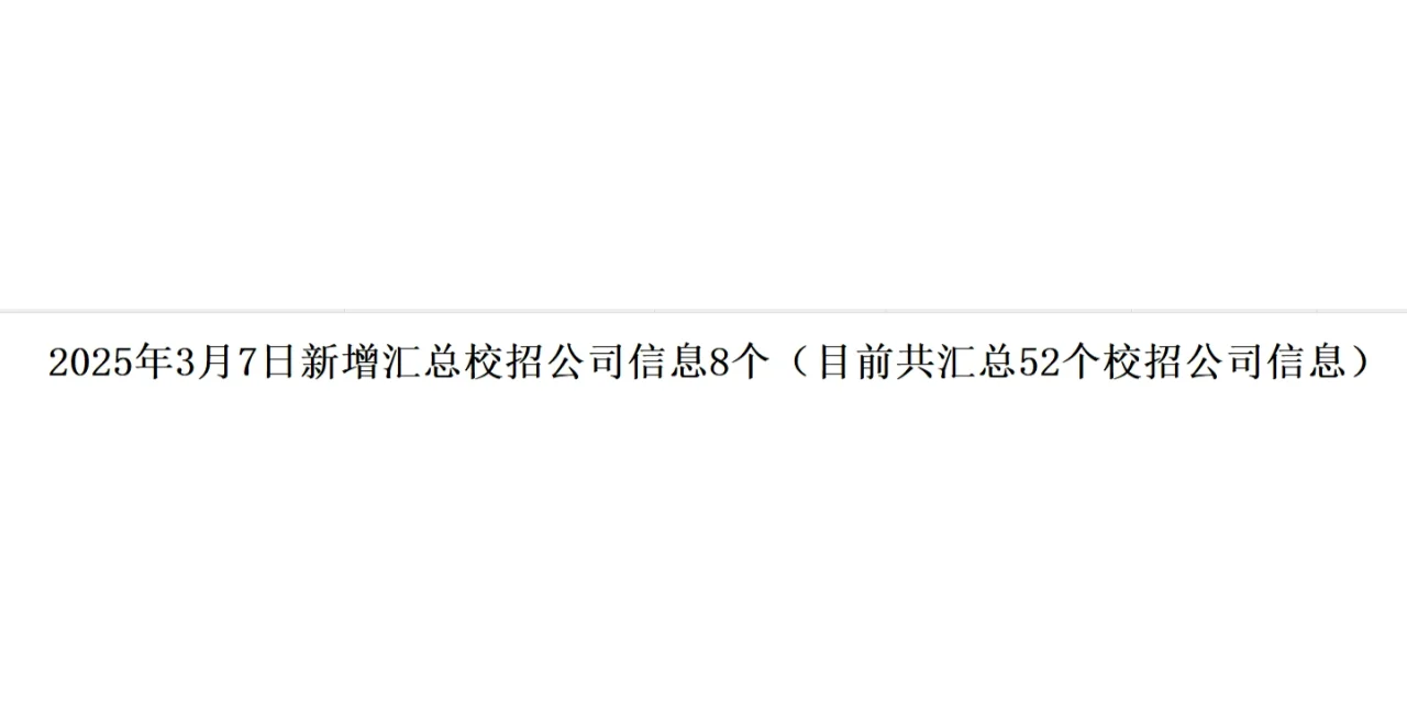 2025年3月7日广东招聘信息汇总（5）