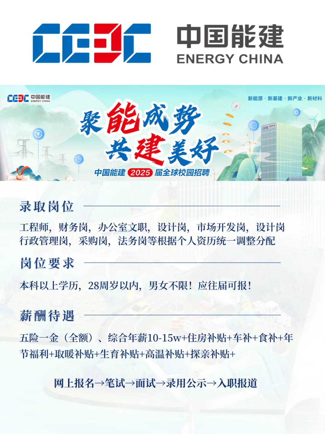✨中国能建 | 寻找发光的你，一起筑梦未来！