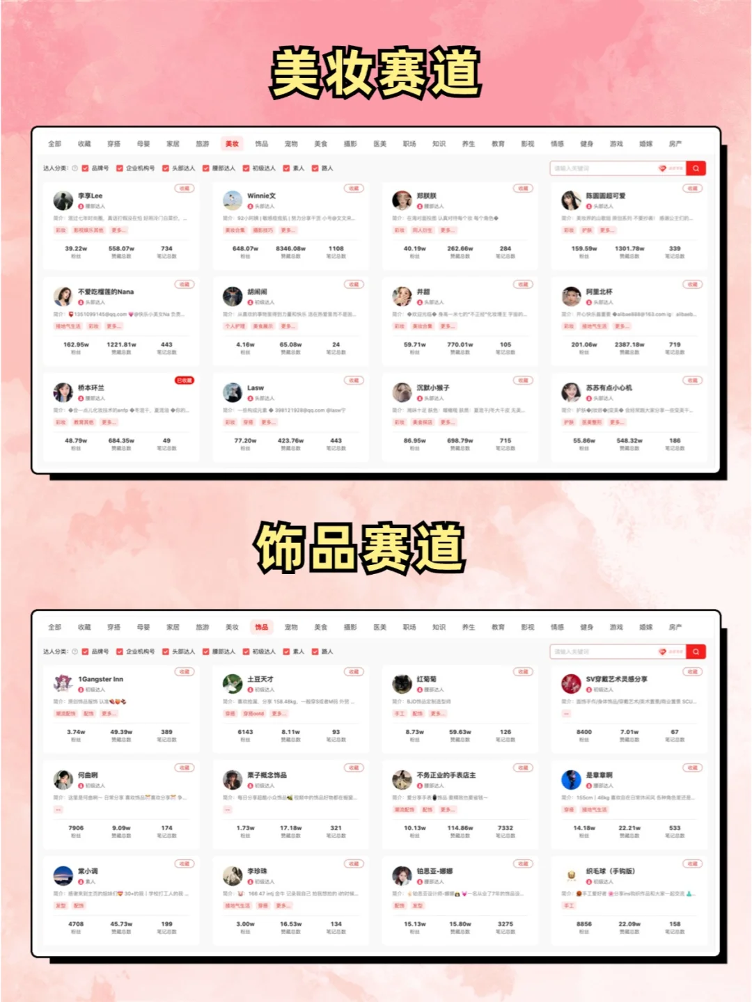 小红书对标账号网页版查询入口?