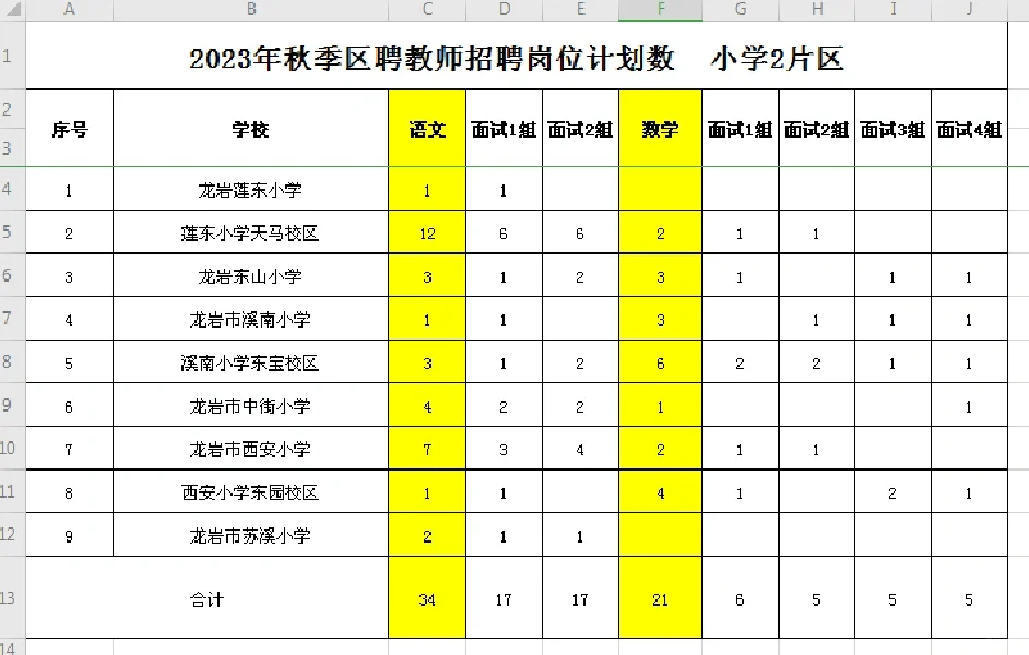 新学期?龙岩区聘老师～