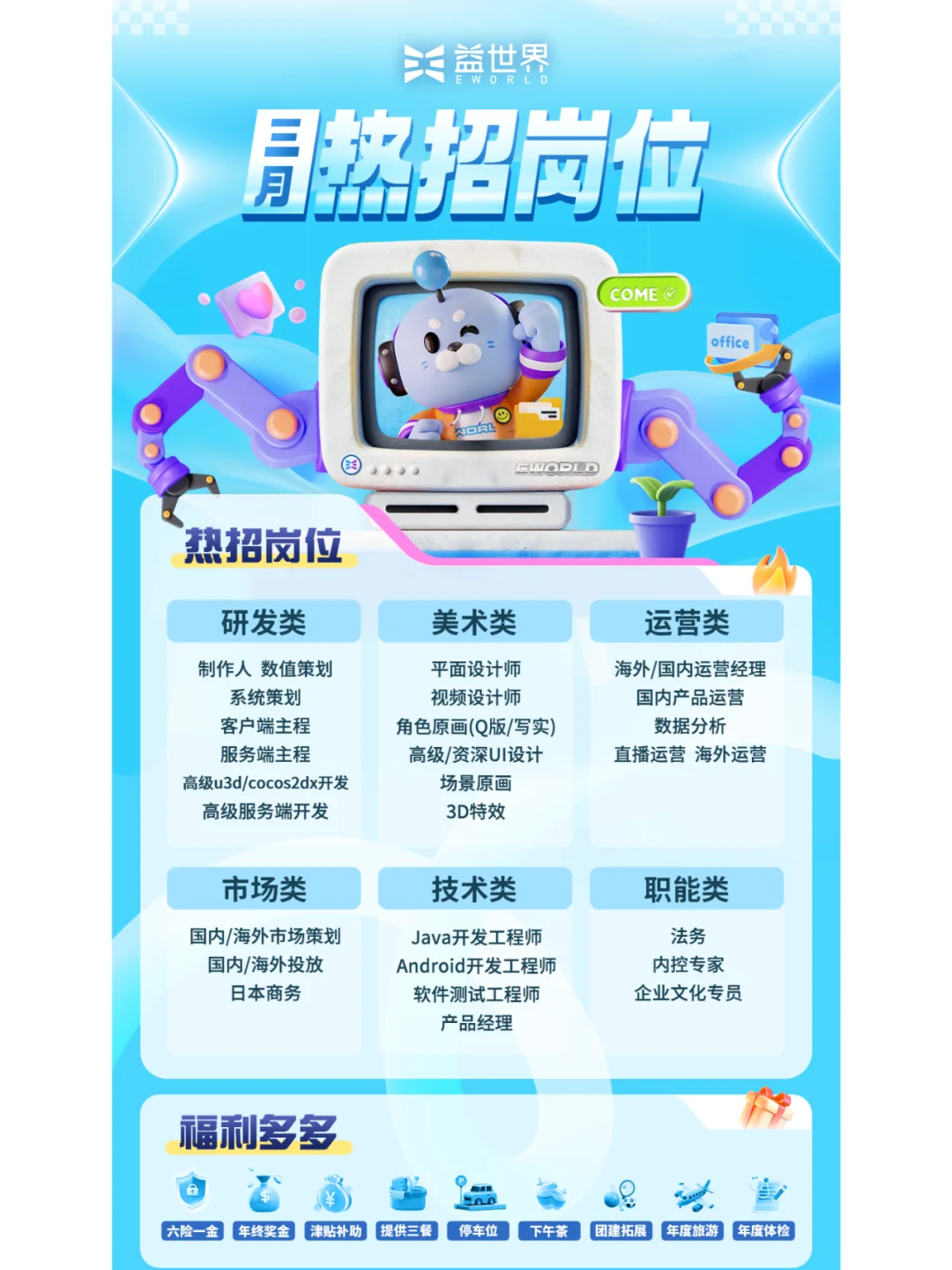 3月份游戏岗位热招汇总(一)