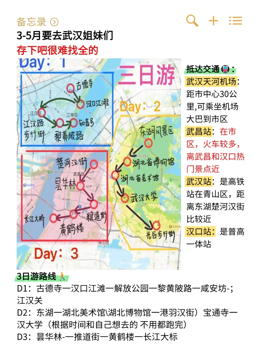 写给3-5月准备来武汉的姐妹 ?超全避雷
