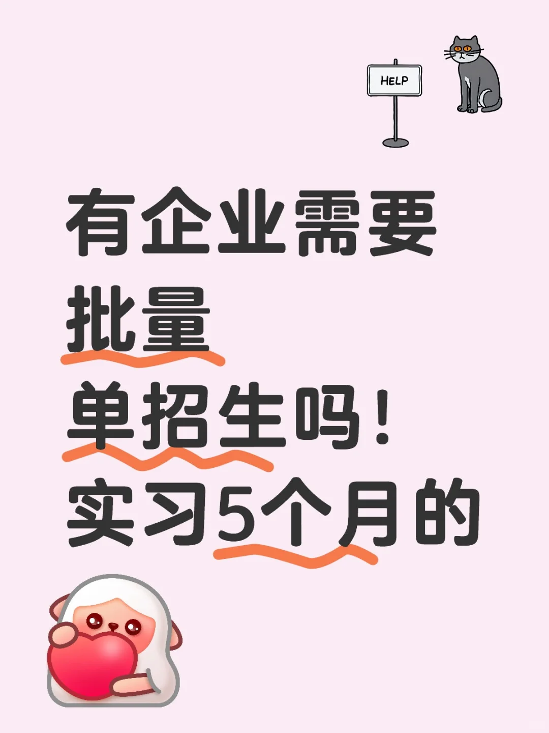 有企业需要批量单招生吗！实习5个月的