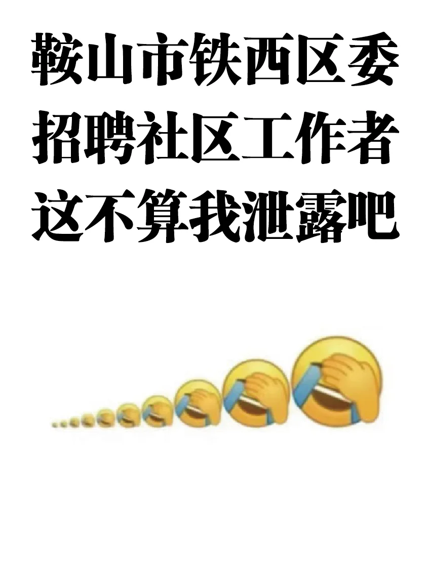 25鞍山市铁西区委社会工作部招聘，来了就帮