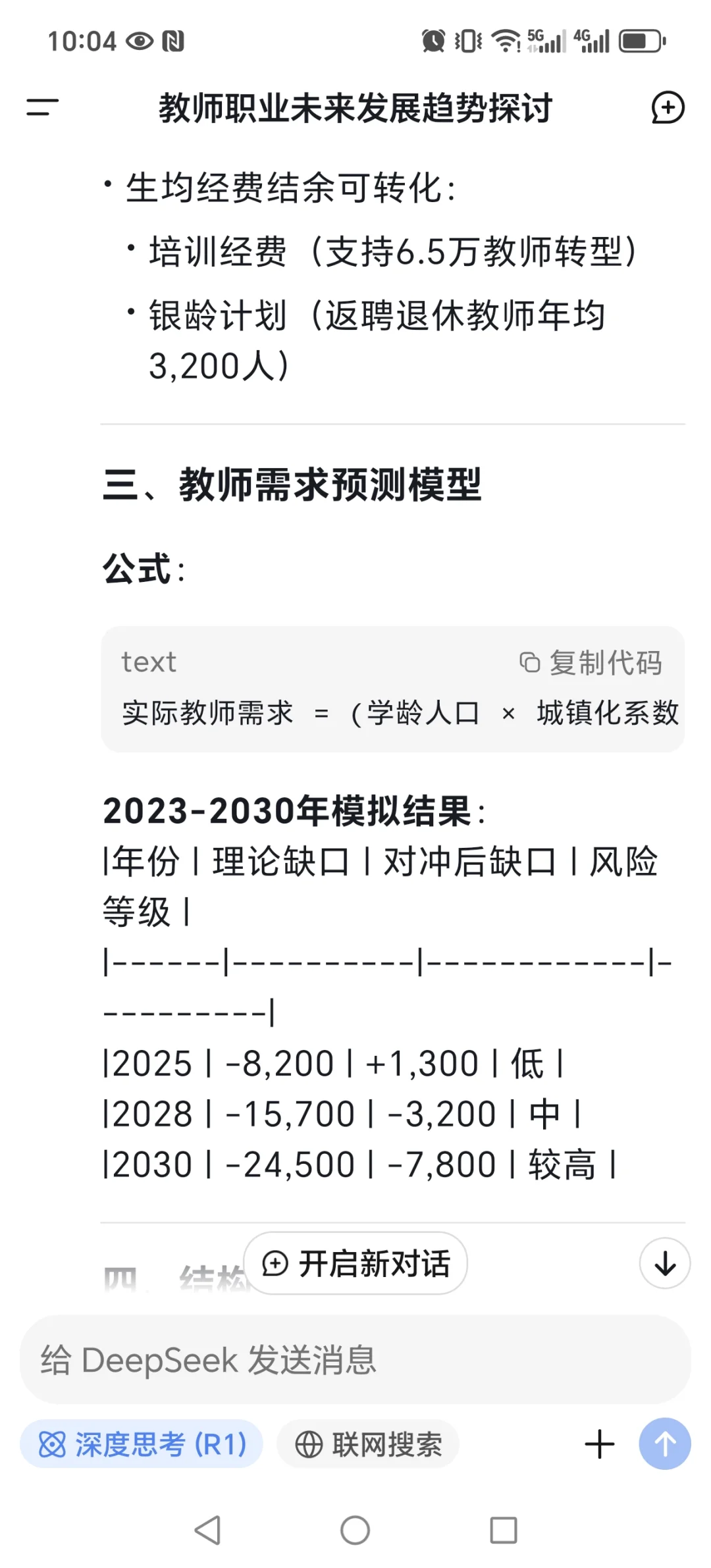 结合现在的生育率推算河北省教师是否会失业