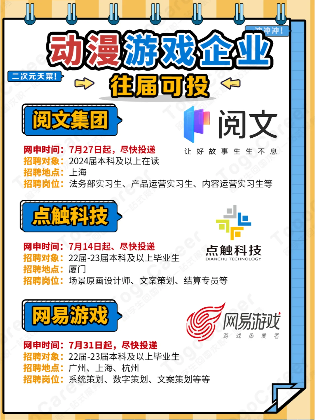 二次元天菜❗游戏?动漫企业速投?