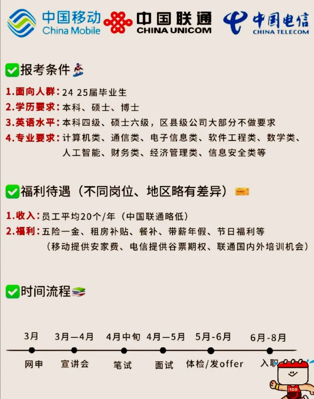 中国移动！中国联通！中国电信！||中国移动 中