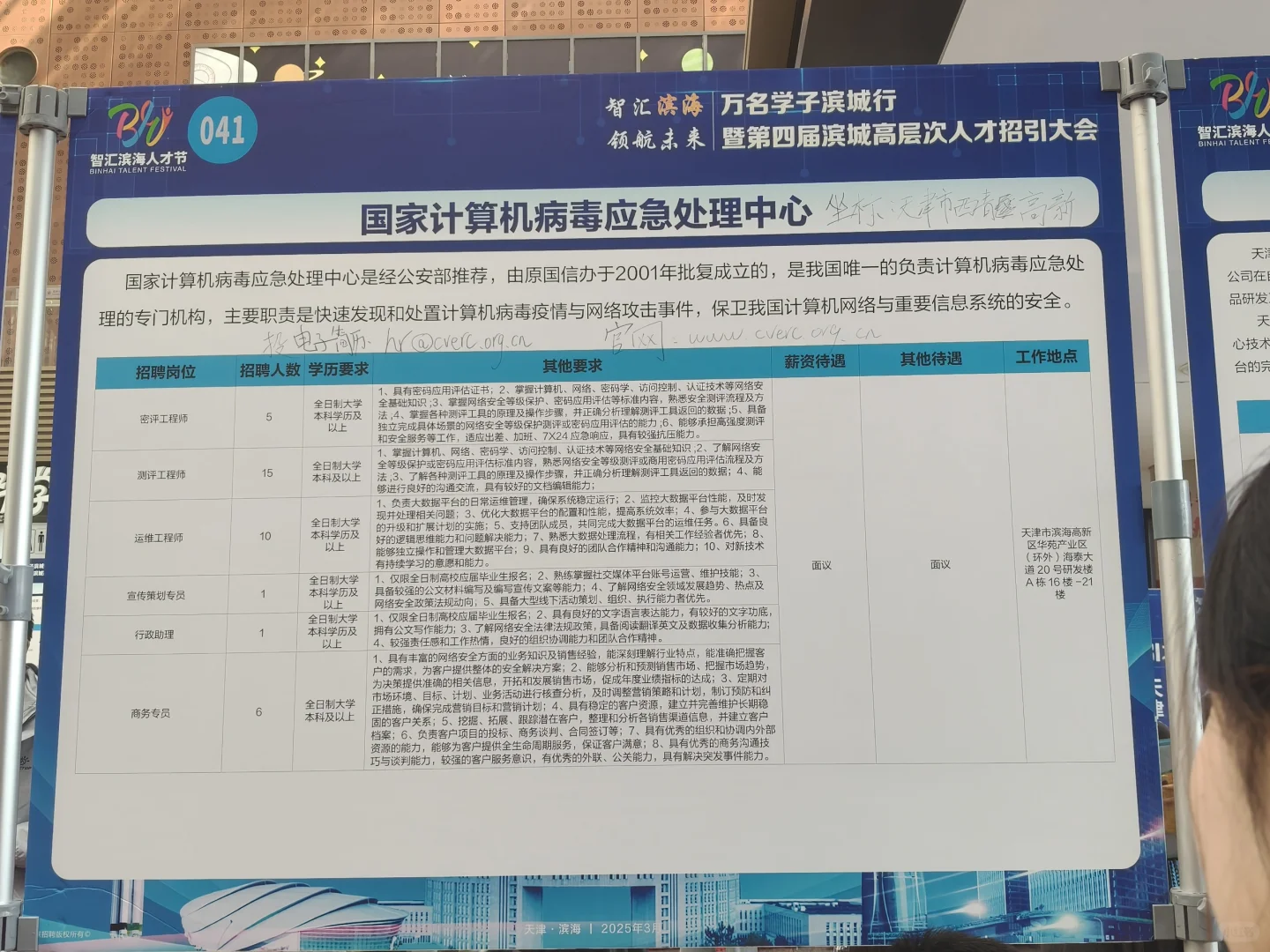 天津滨海新区招聘会，好难哦~