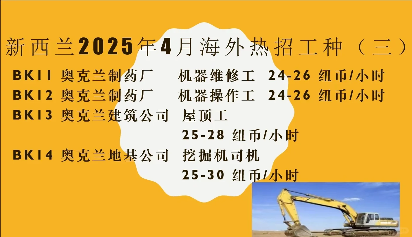 新西兰招聘