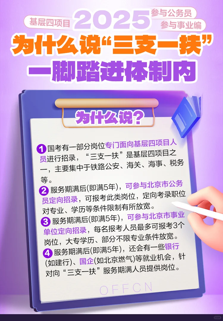 为什么说三支一扶一脚踏入体制内？