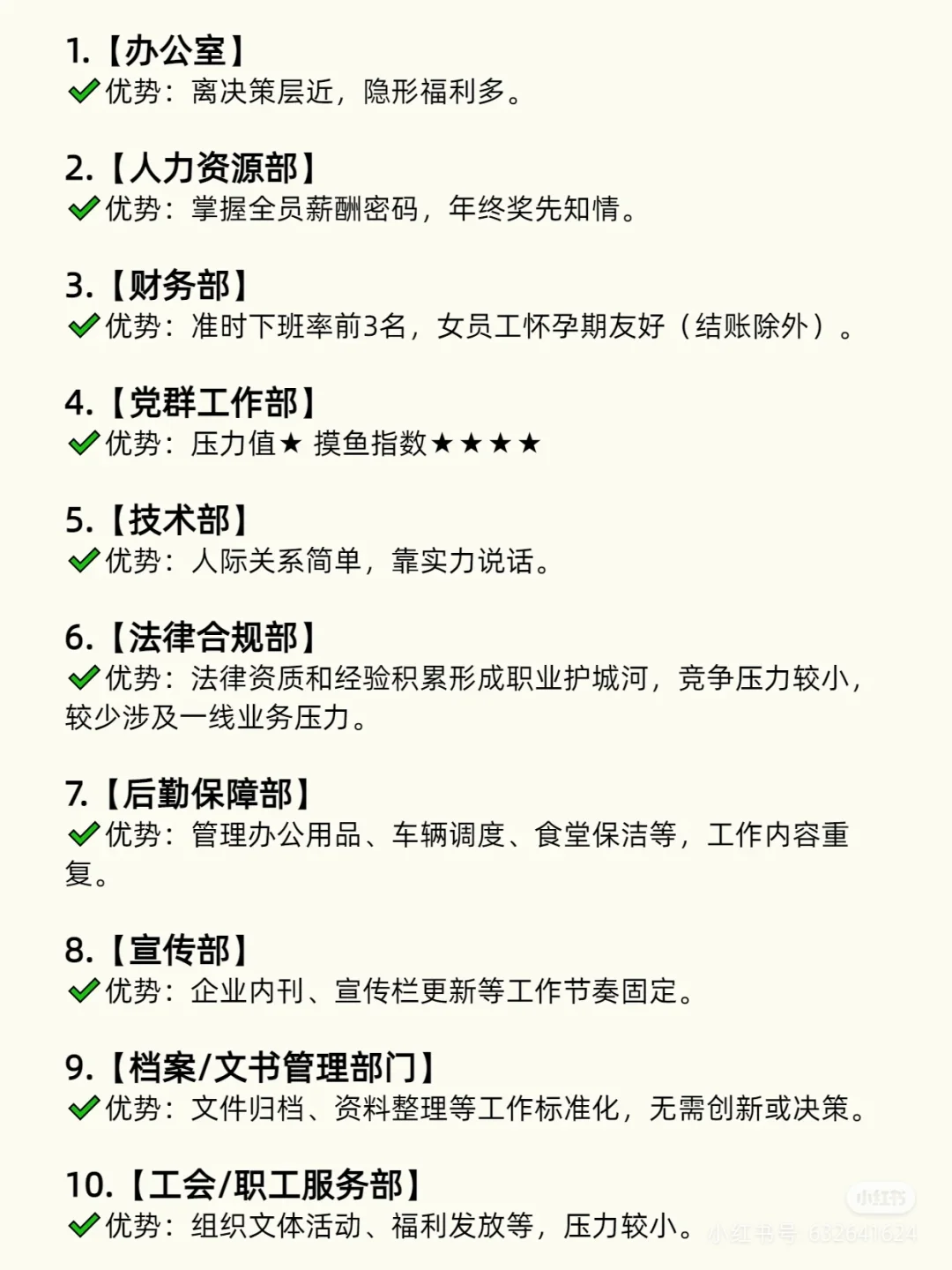 国企十大摸?部门