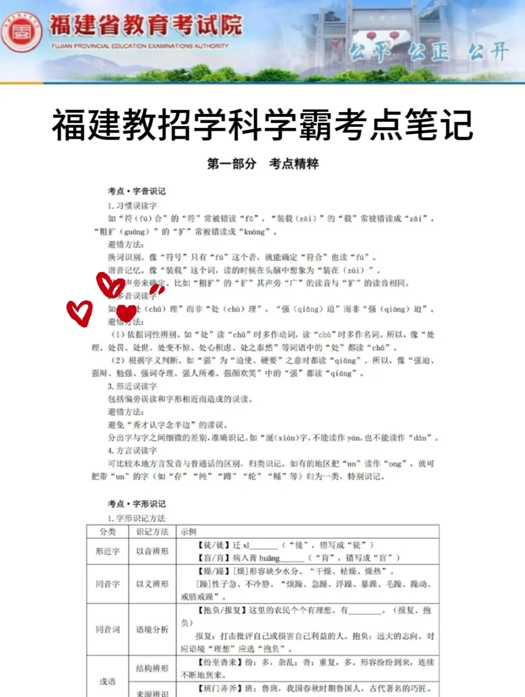 别玩了，4.19福建教师编就这几页纸，熬夜背
