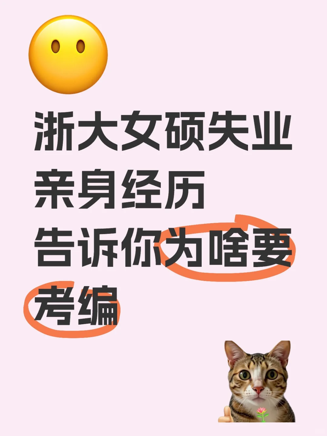 浙大女硕失业亲身经历告诉你为啥要考编