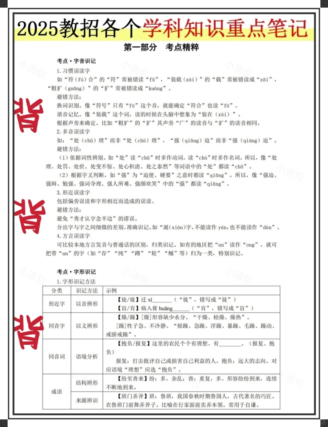 新疆教师招聘笔试，7天背完，保底88分