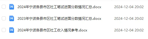 宁波地区社区工作者招聘精编资料4.22更新