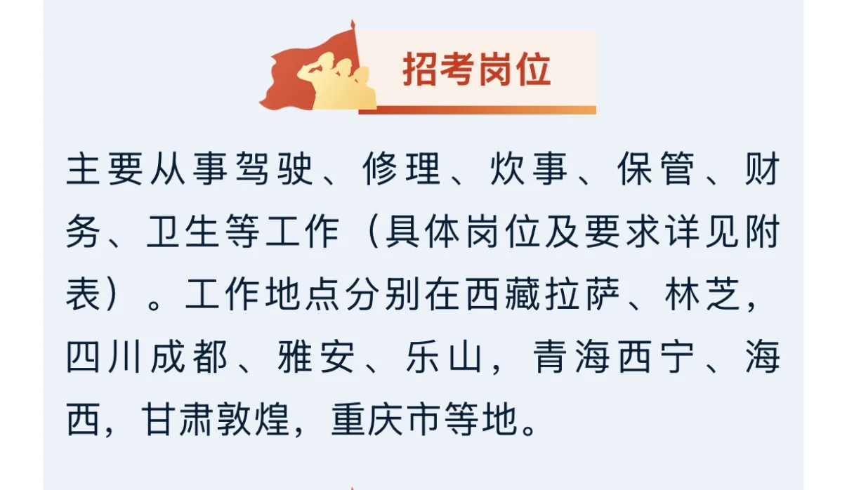 军队文职社招203名文职人员