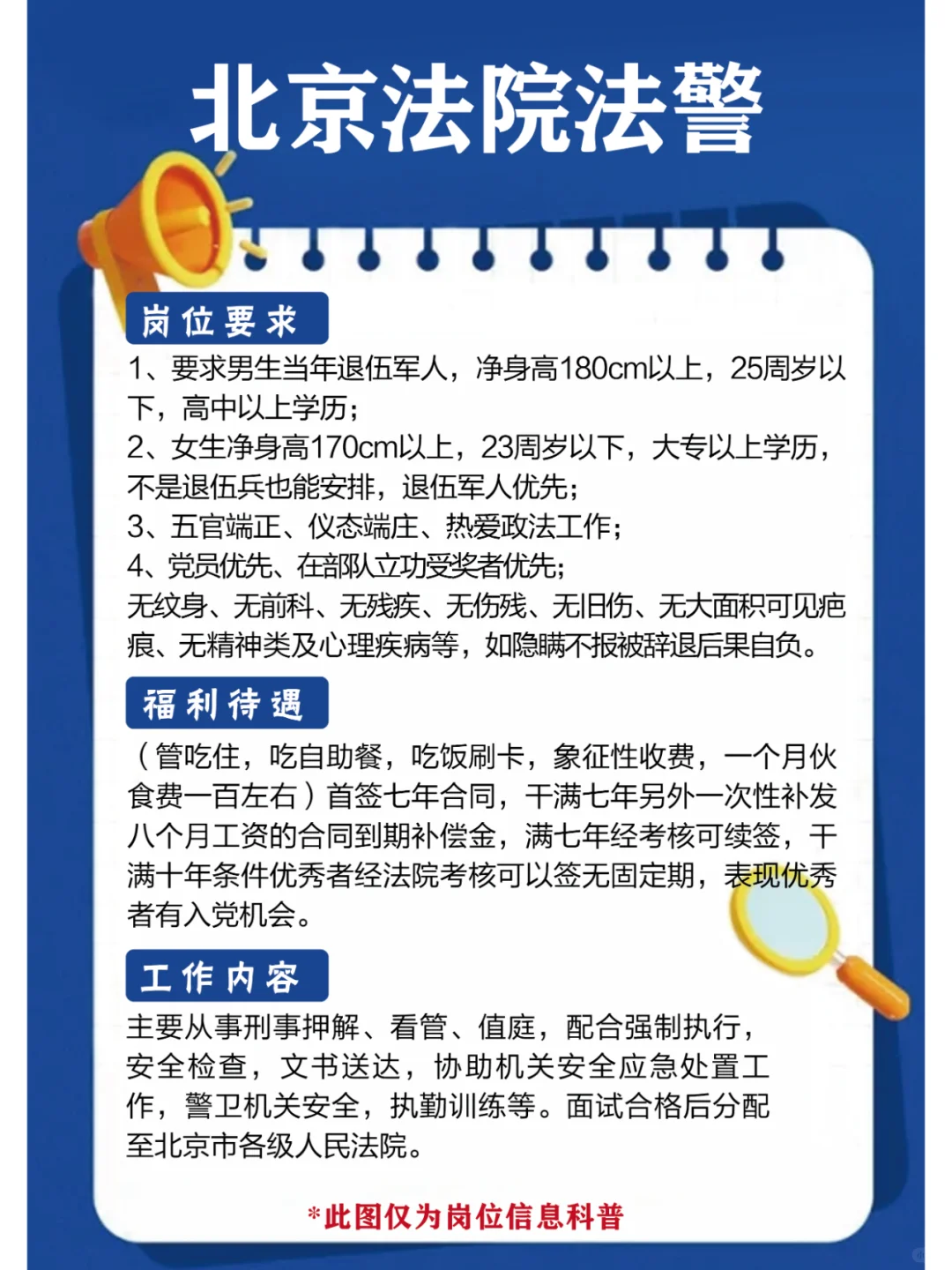 北京地区招法警?退伍军人优先❗男女不限