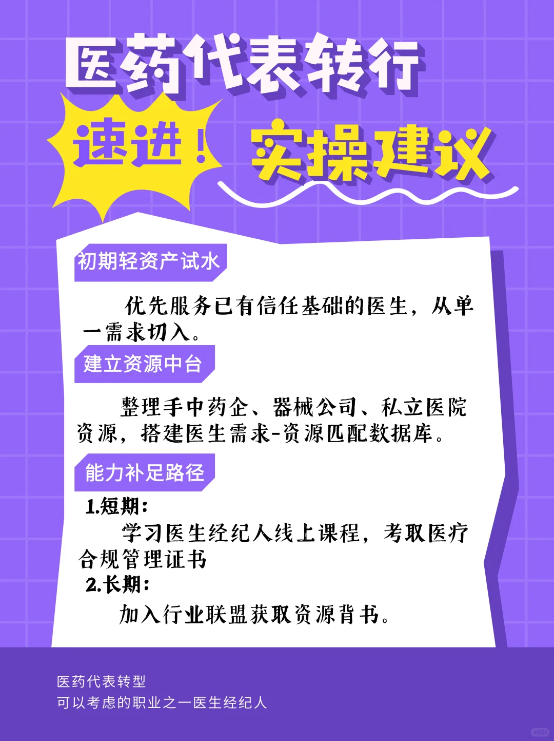 医药代表必读转型指南！