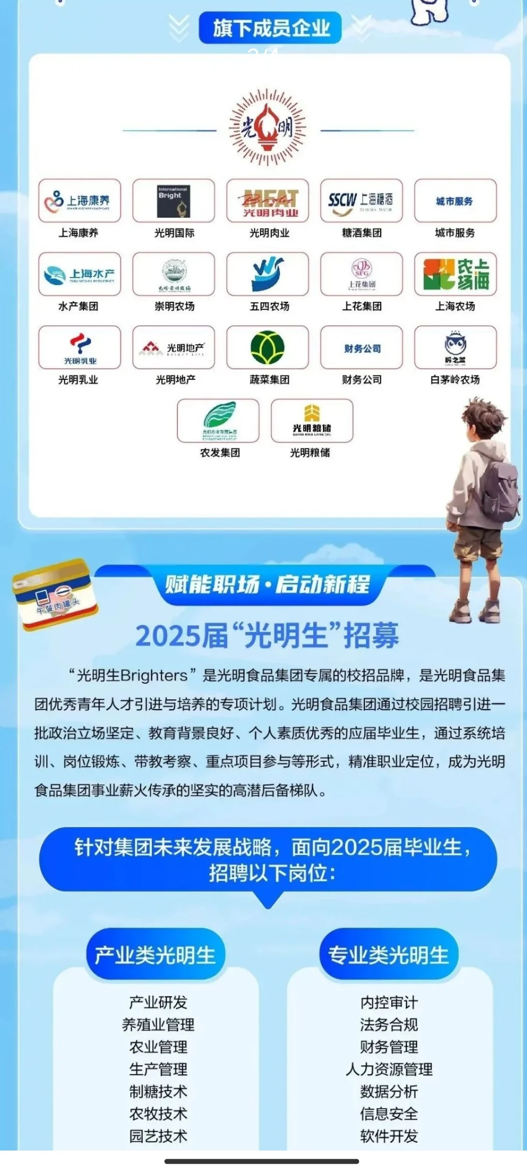 光明食品集团校园招聘