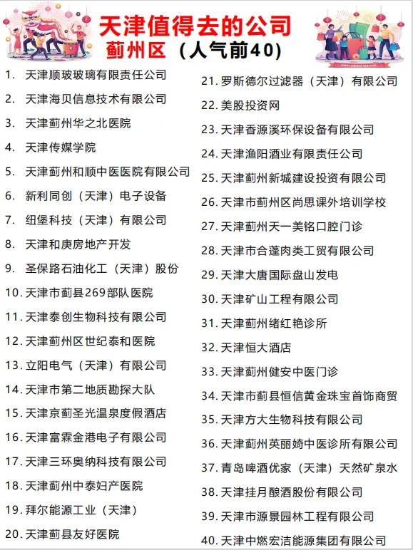 天津“值得去的公司”跳槽大胆冲！！