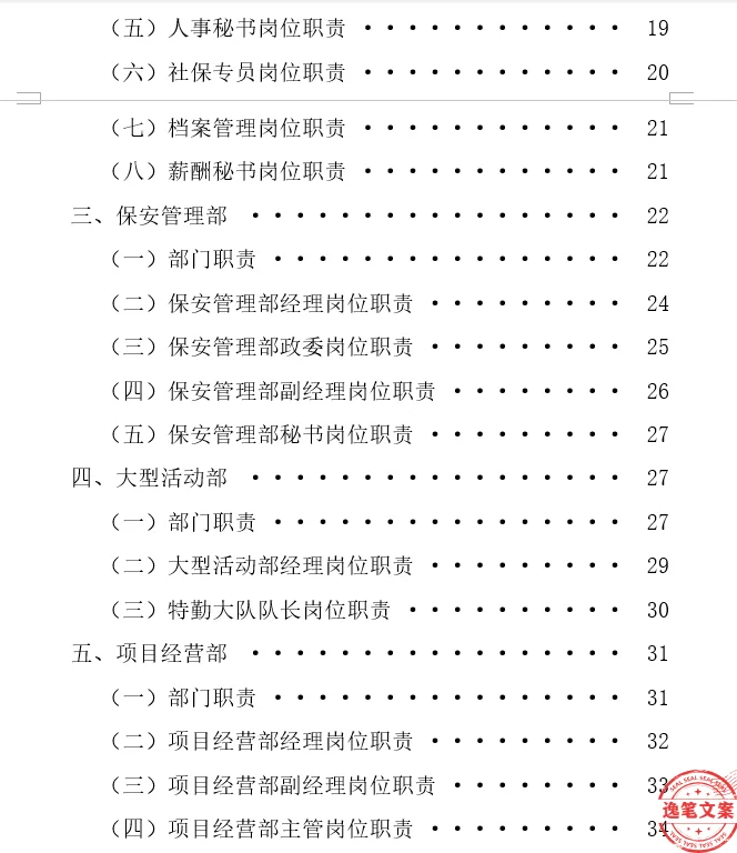 一家公司必备的?各部门岗位职责汇编❗