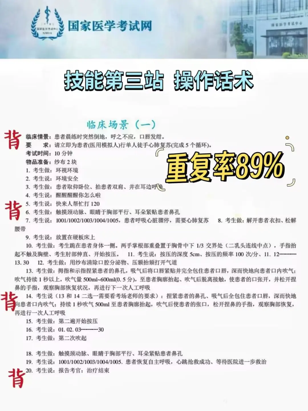 去tm的临床技能考试，我怎么才发现这个网站