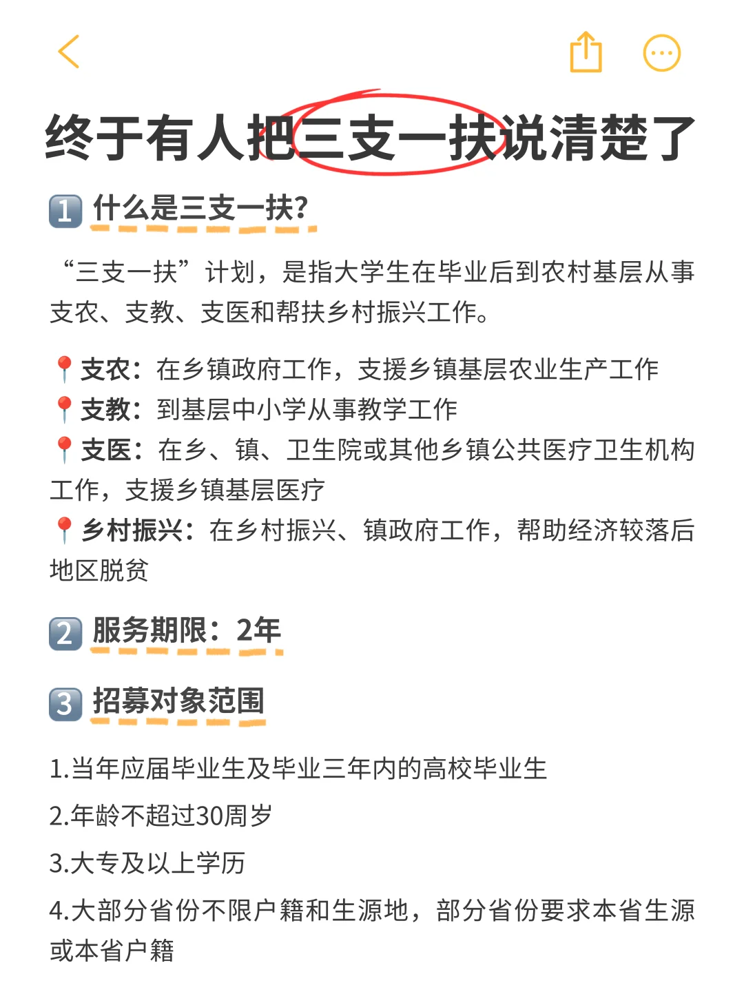 终于有人把三支一扶说清楚了