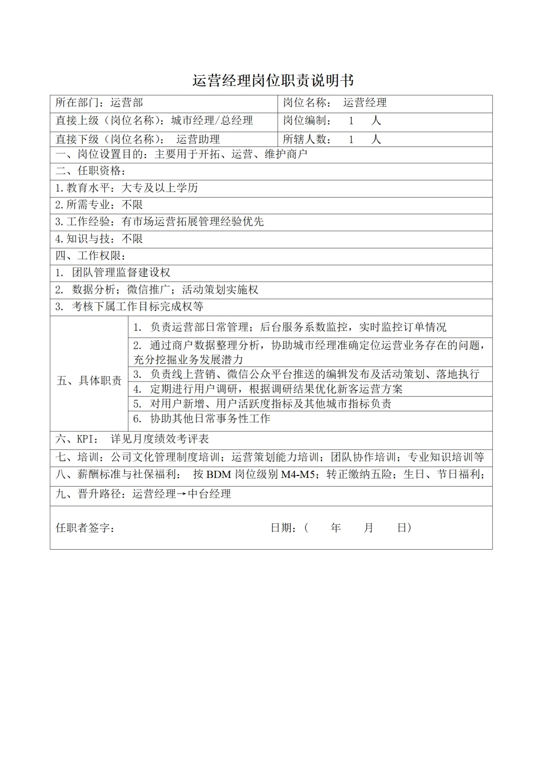 绝了?人事行政运营岗位说明书，这里都有！