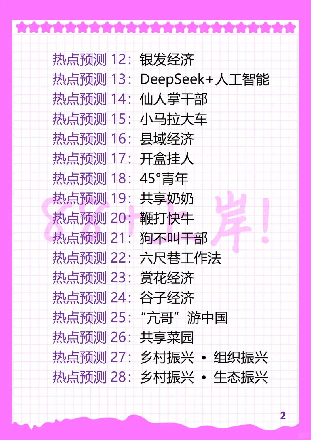 2025年结构化面试热点预测逐字稿（合集）
