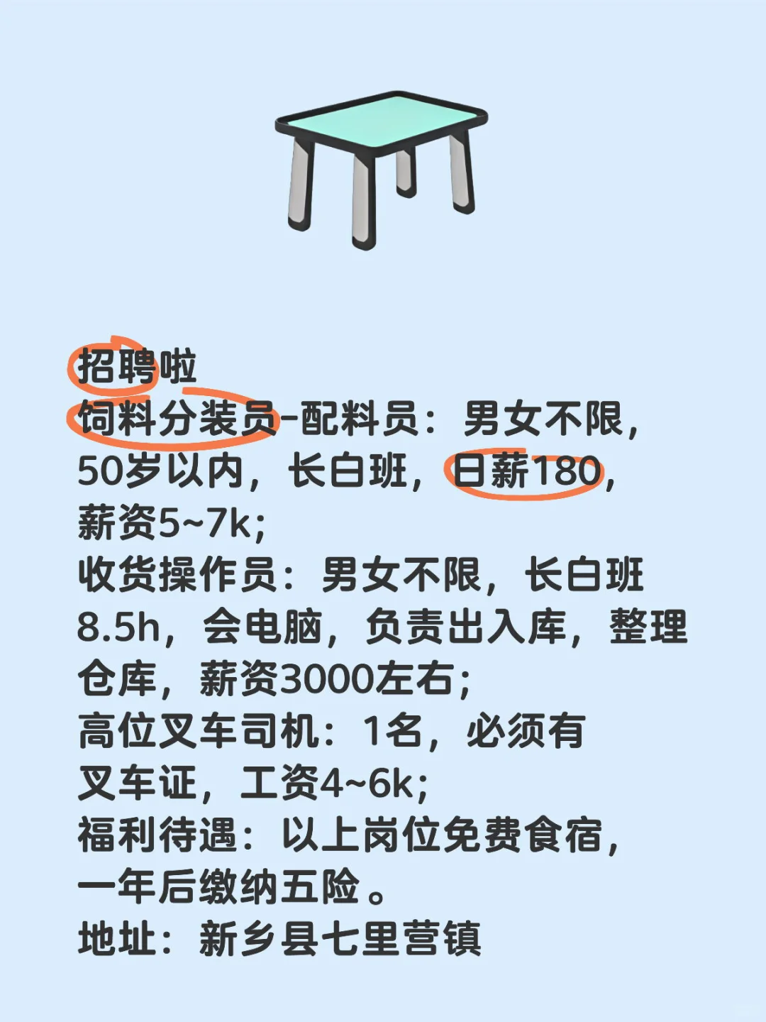 新乡县招聘啦，好岗位有限，速来