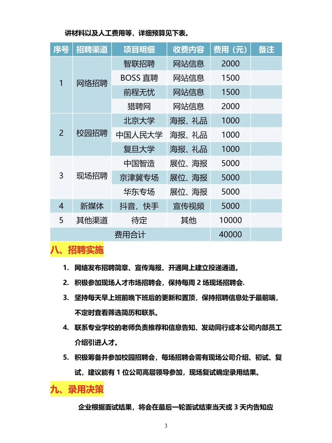 突然发现❗️人事经理的招聘思路好清晰啊‼️