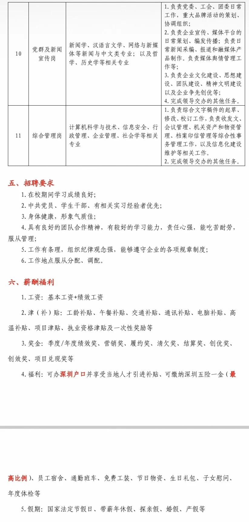 中建电力工程公司春招