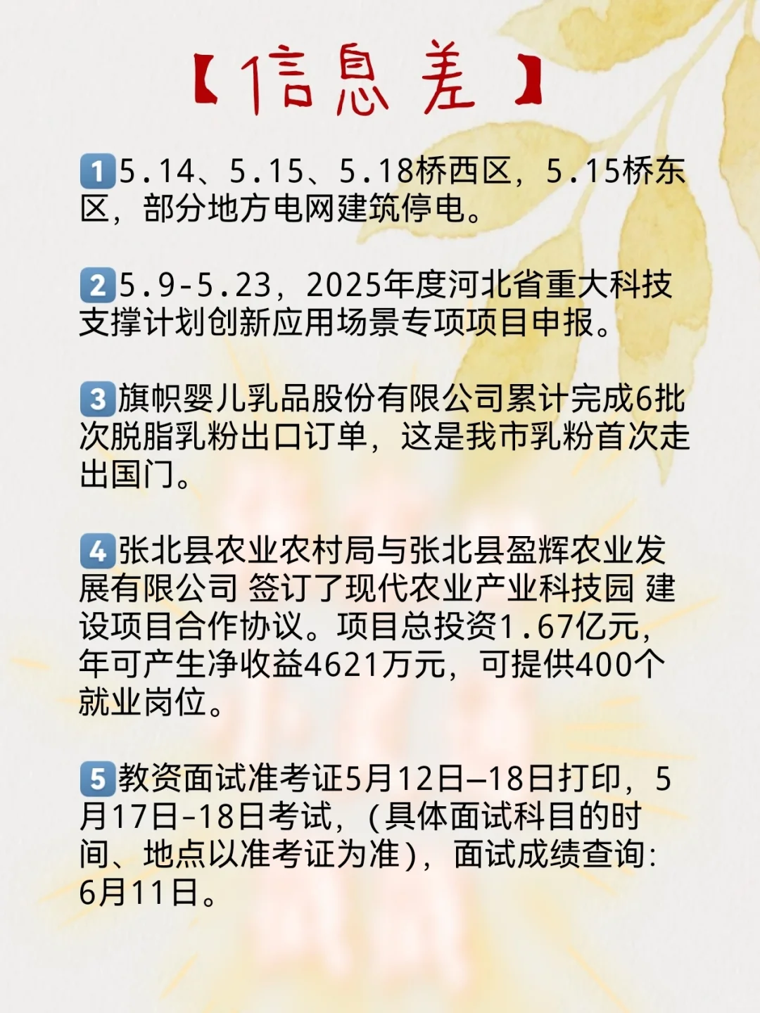 【5月12日】张家口有新的招聘了??