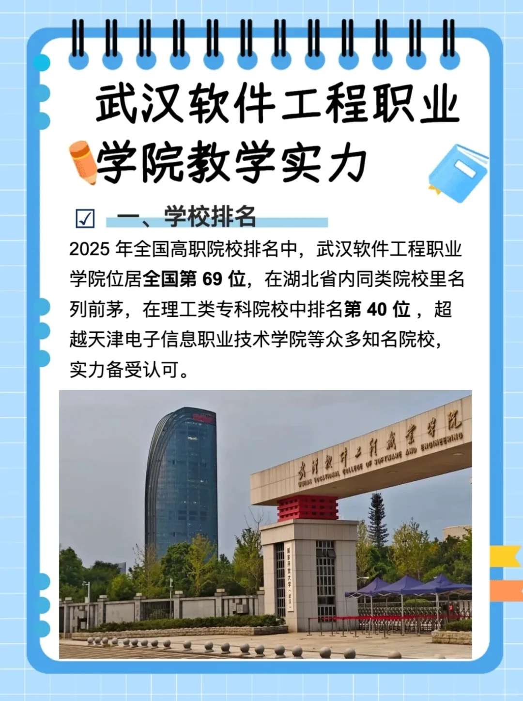 纯干货!武汉软件工程职业学院教学实力