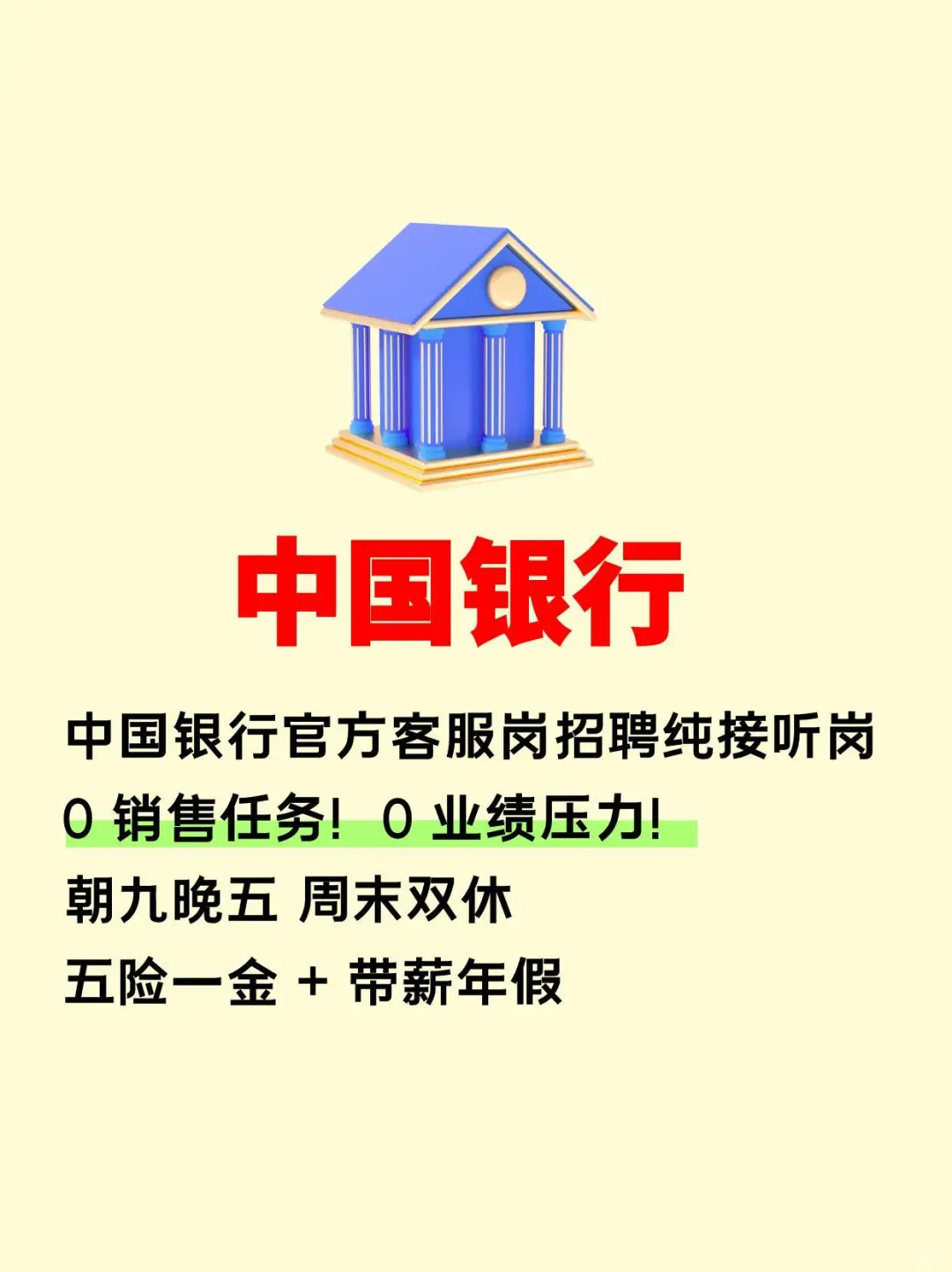 招聘：中国银行