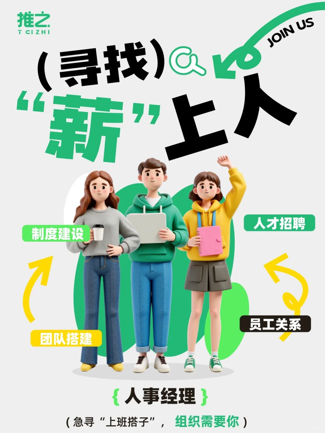 ?招聘人事主管/经理，组织需要你！！