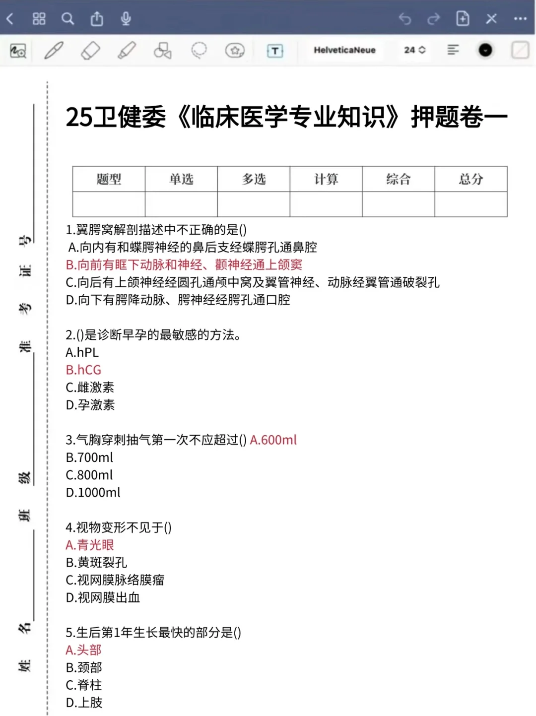 湖南省卫健委考试，大概率从这出熬夜背！