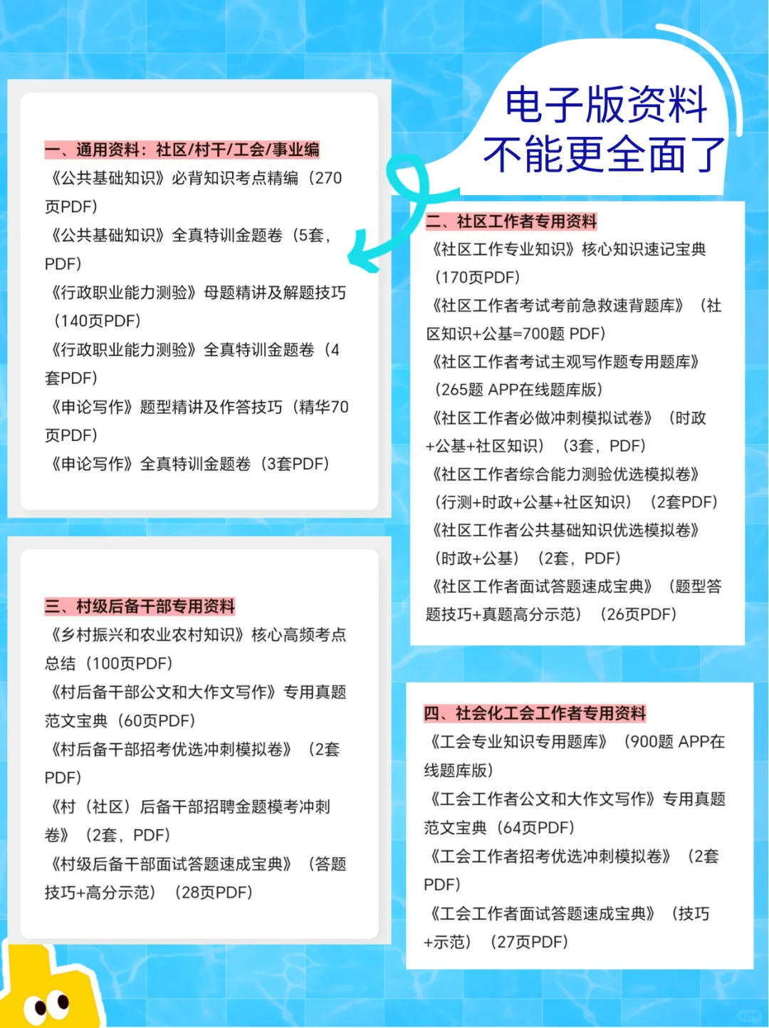 7.29日社区工作者考试公告汇总