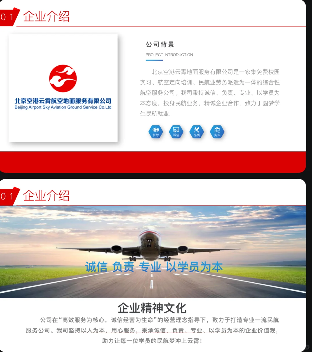公司简章与部分岗位要求