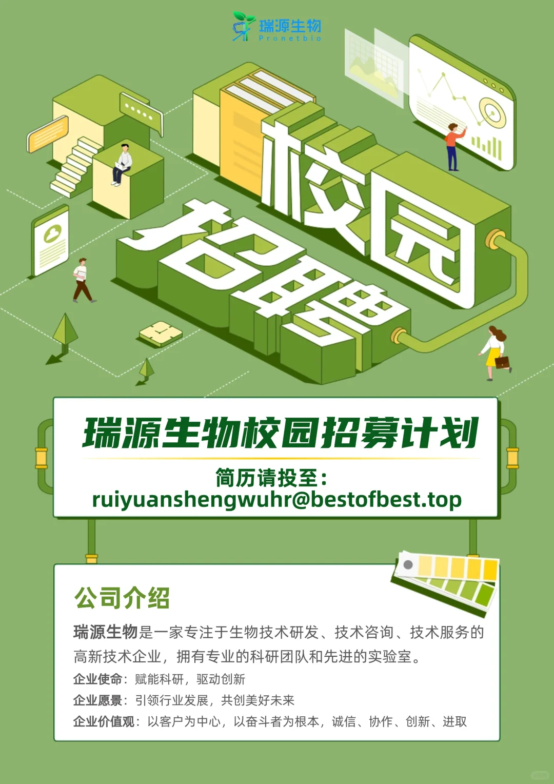 瑞源生物：岗位多多，等你来投！