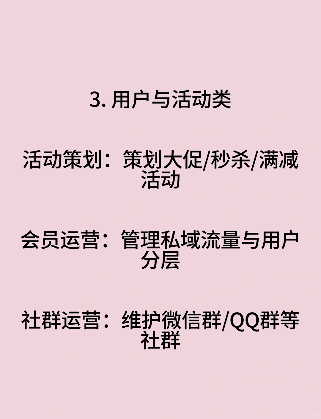 电商运营的核心岗位有哪些？