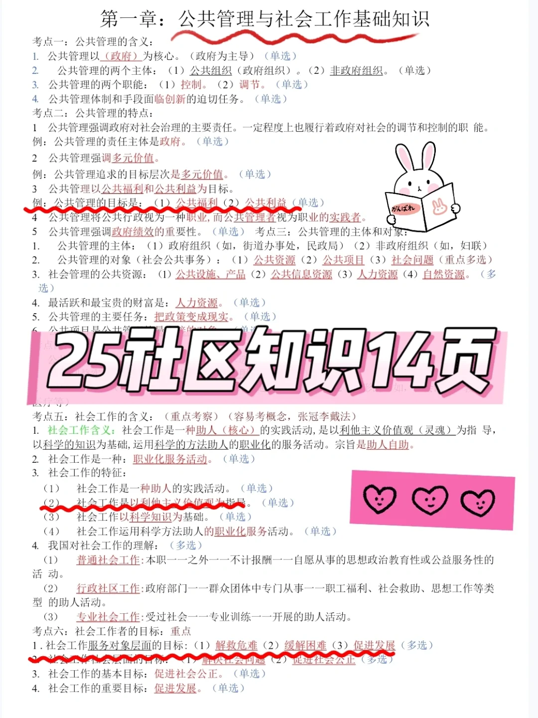 别裸考，厦门思明区社区工作者，6h背完够了
