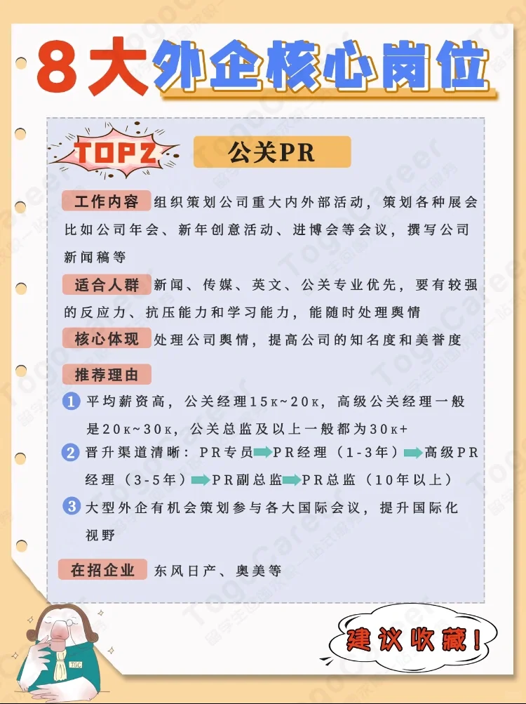 ?8大外企核心岗位|干货收藏❗️