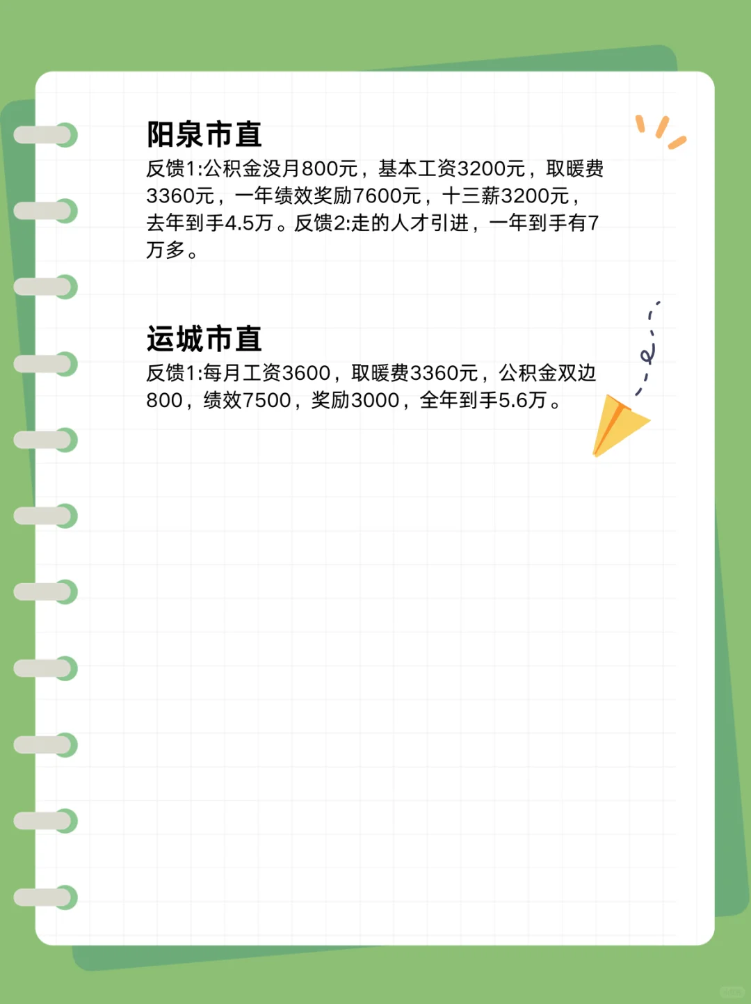 山西省各个地方事业单位工资待遇！