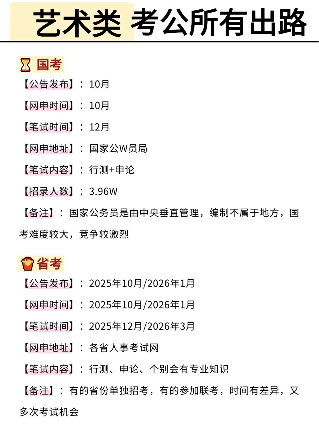 艺术类考公还没选岗的都是人才！