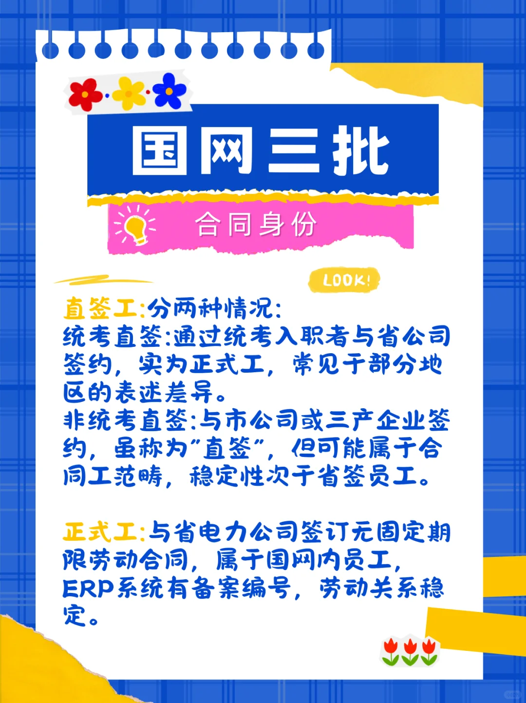 ?国网三批招的是直签工？是什么