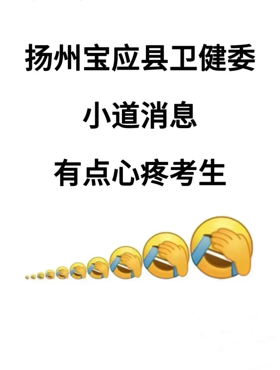 扬州市宝应县卫健委?临时抱佛脚的直接背