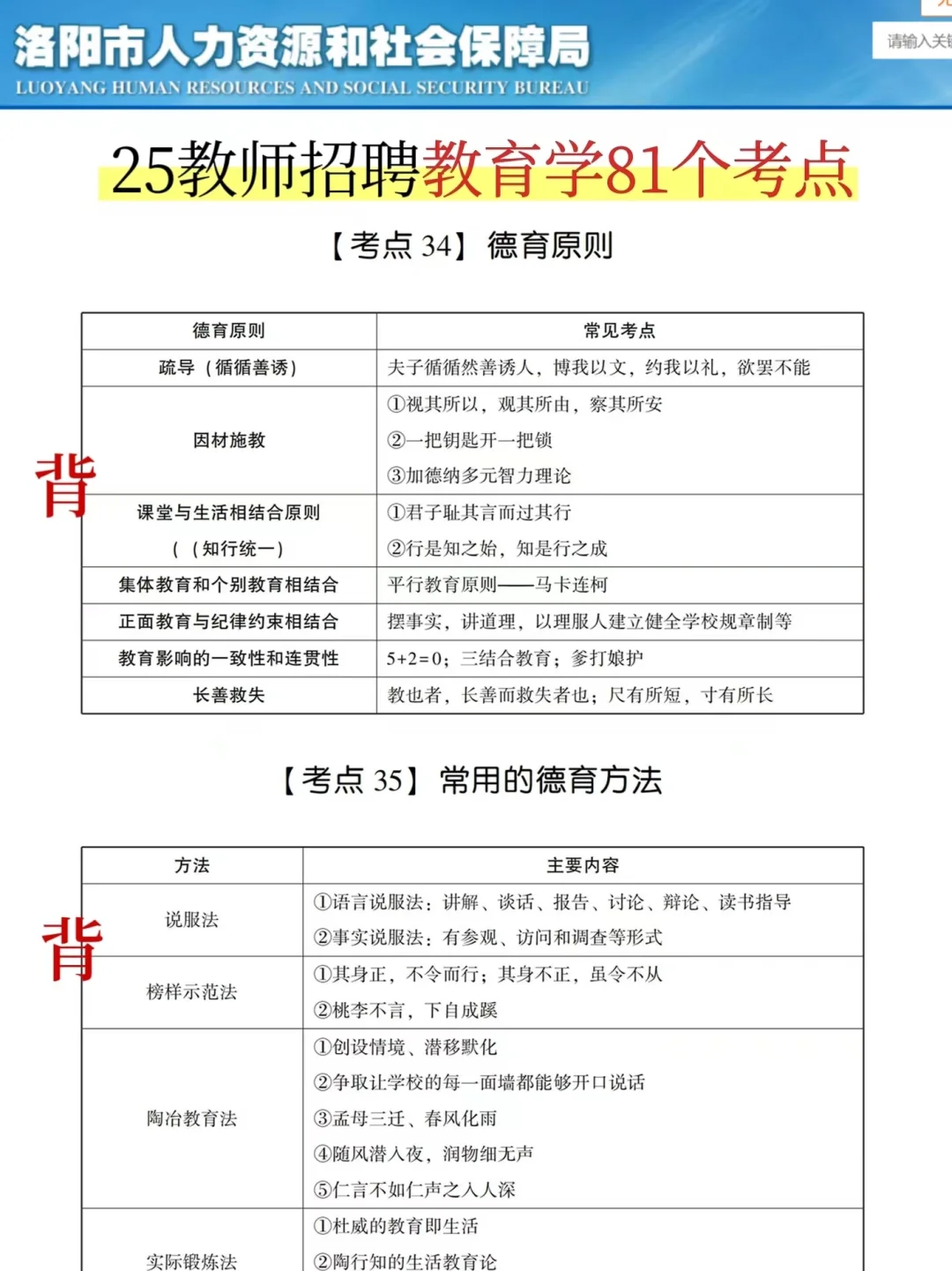 25洛阳教招小道消息，有点心疼下下周考生