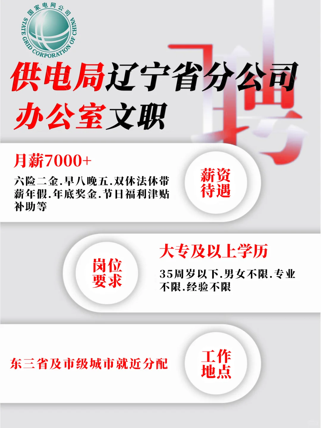 辽宁省供电局急招397人?正式不辞退✔
